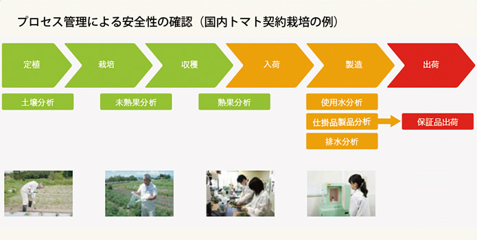 プロセス管理による安全性の確認(国内トマト契約栽培の例)