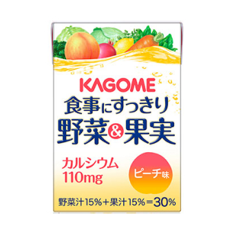 業務用 食事にすっきり野菜＆果実ＣＡピーチ味１００ｍｌ 100ml