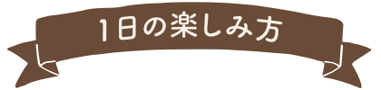 1日の楽しみ方