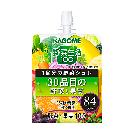 野菜生活１００ １食分の野菜ジュレ３０品目の野菜と果実