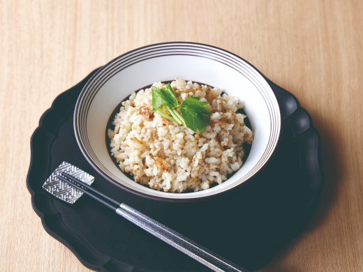 野菜のだしとごぼう香る炊き込みご飯