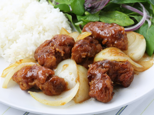 大豆ミートと玉ねぎの焼肉風