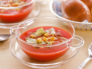 野菜で簡単！冷たいスープ