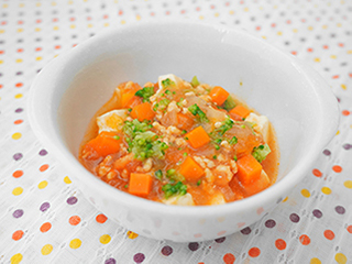 離乳食（10カ月～）：トマト麻婆豆腐