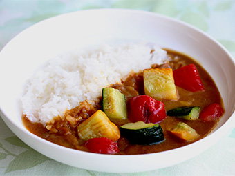 ごろごろ夏野菜のカレー