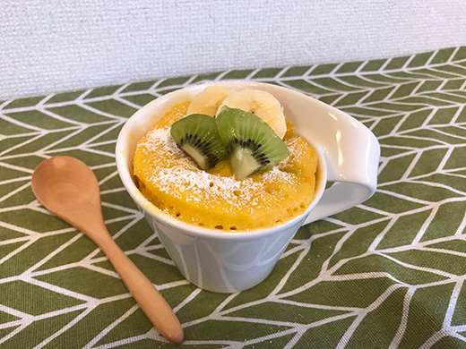 レンジで簡単！マグカップケーキ