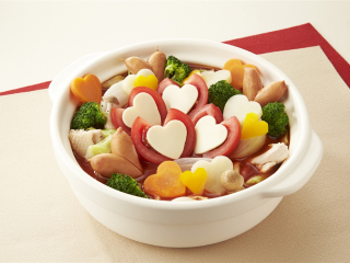 野菜たっぷり!チーズトマト鍋