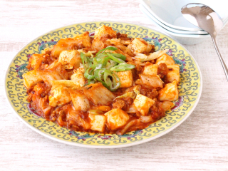 トマトケチャップで簡単中華 冬野菜の白菜麻婆豆腐