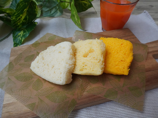 野菜生活100のカラフル蒸しパン