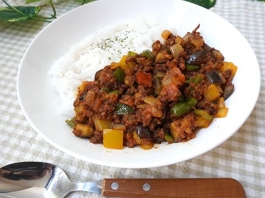 ころころ野菜のキーマカレー