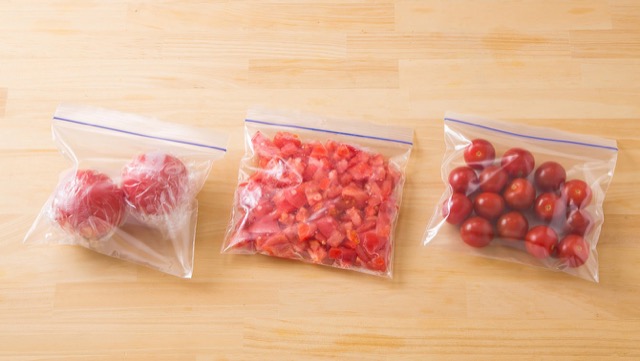 トマトの便利な冷凍方法