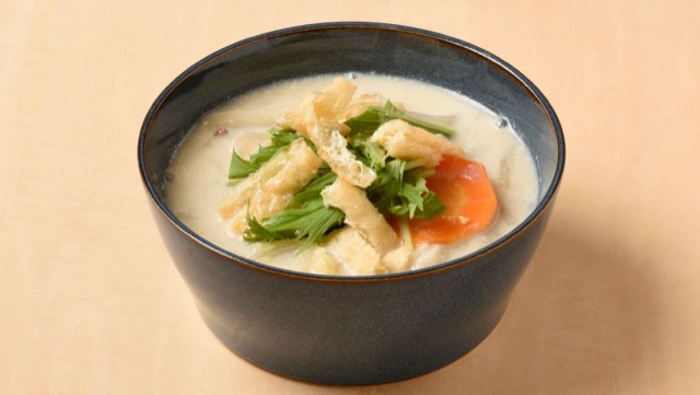 野菜たっぷり豆乳スープのレシピ 野菜たっぷり豆乳スープのレシピ
