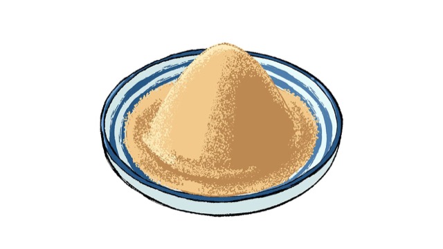 きな粉は煎った大豆を粉にしたもの きな粉は煎った大豆を粉にしたもの
