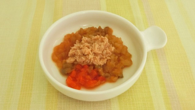 和風ラタトゥイユの後期向け取り分け離乳食 和風ラタトゥイユの後期向け取り分け離乳食