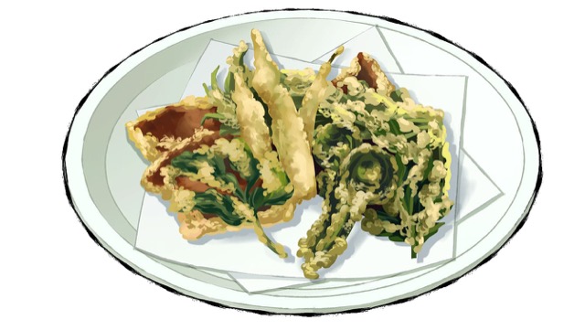 山菜の天ぷらのレシピ
