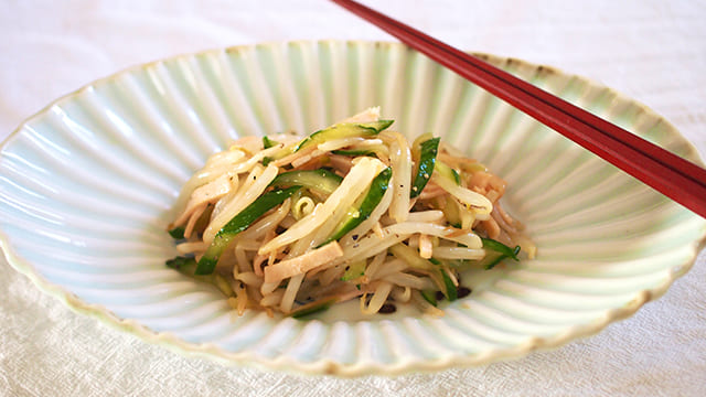 もやしサラダレシピ！レンジで2分＆プロ直伝の中華ダレが美味
