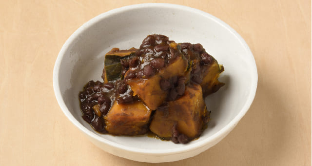 かぼちゃと小豆のいとこ煮のレシピ
